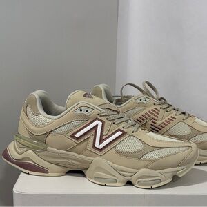 New Balance Women's Tan and Cream Sneakers